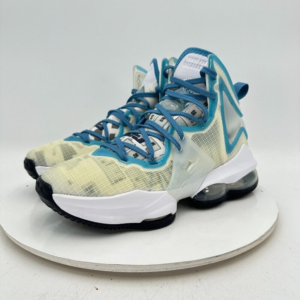 Nike LeBron 19 Space Jam Youth Size 5.5Y Women 7 DD0418 100 Blue White Shoes